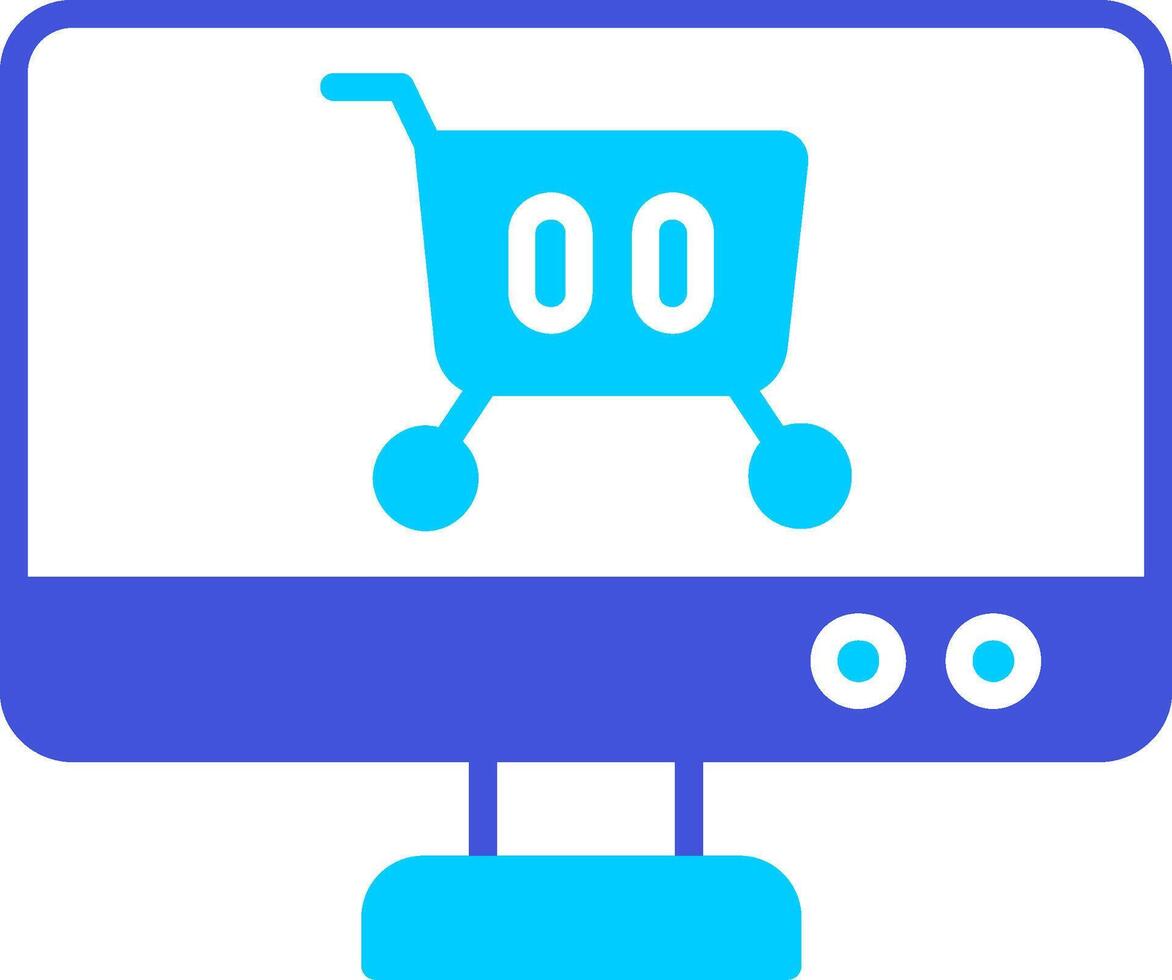 icono de vector de carrito de compras