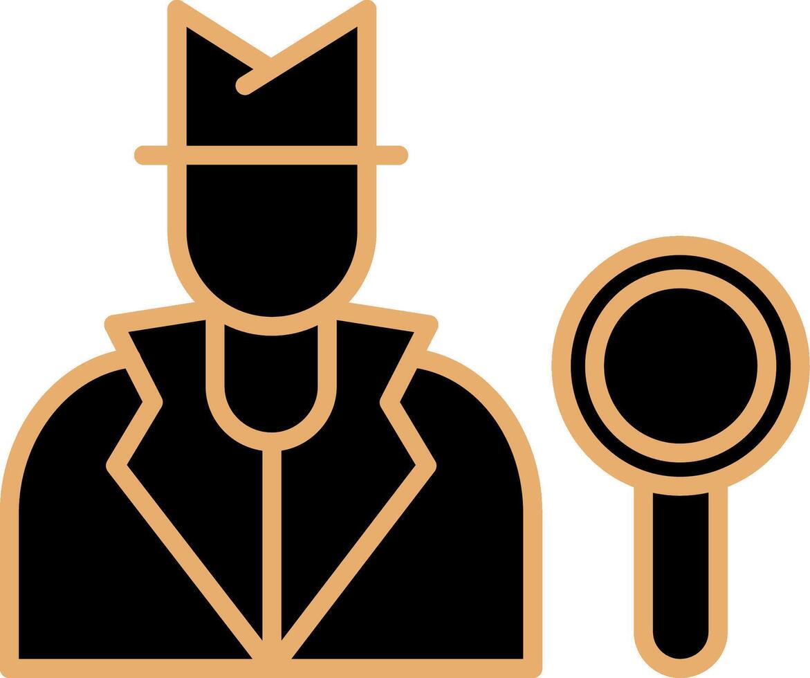 icono de vector de detective