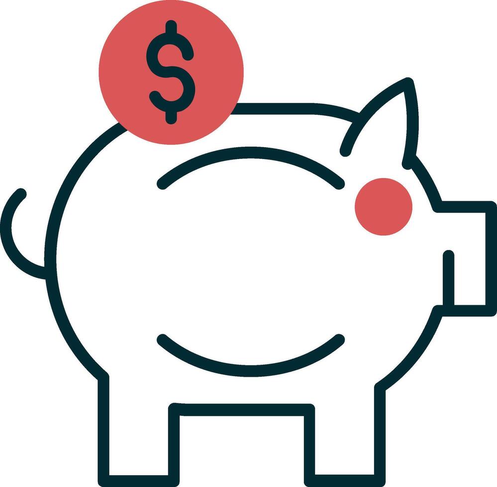 Piggy Bank Vector Icon