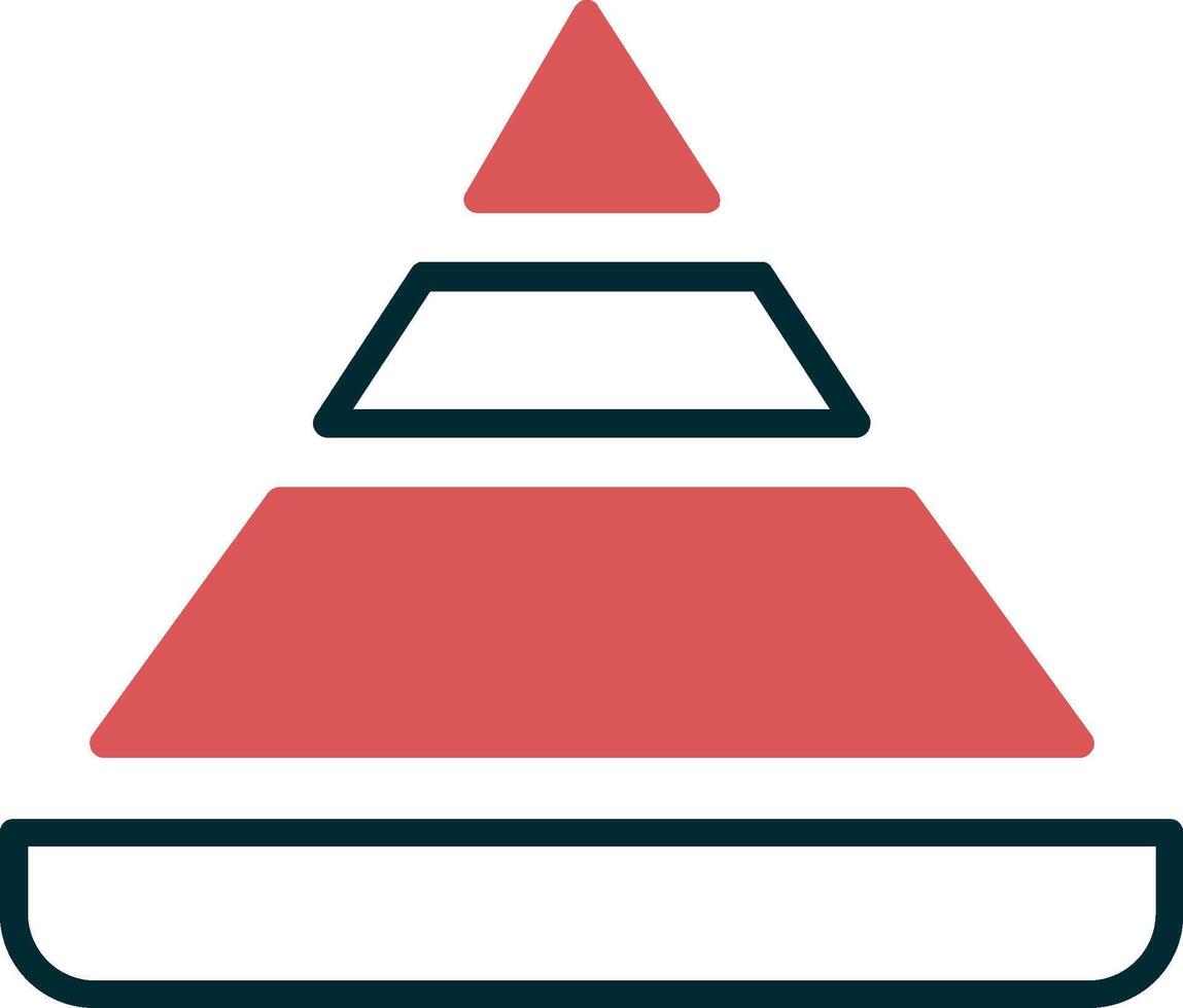 Pyramid Chart Vector Icon