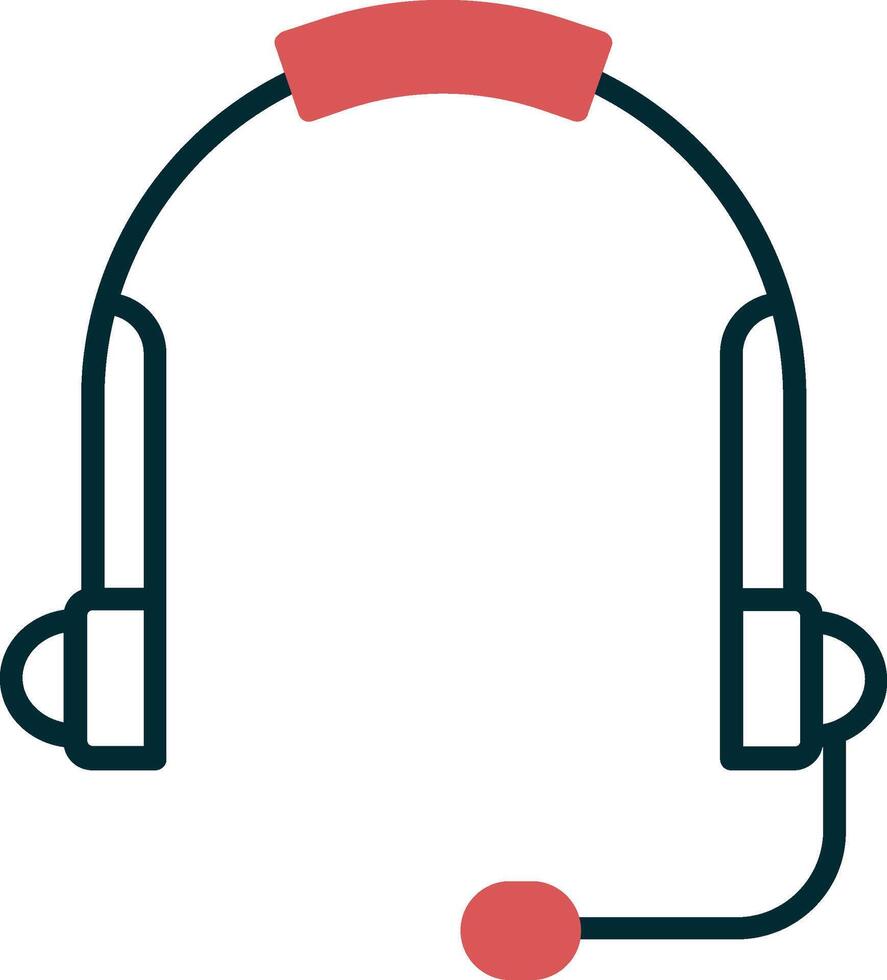 icono de vector de auriculares