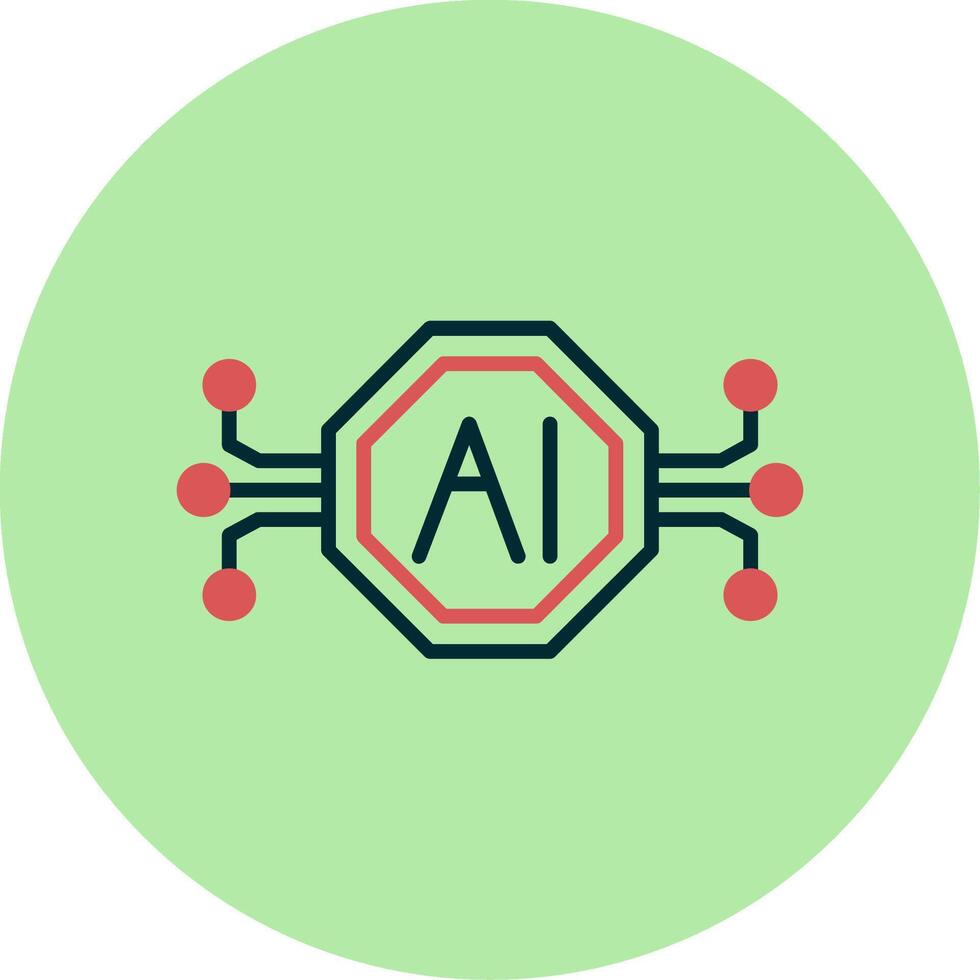 Artificial Intelligence Vector Icon