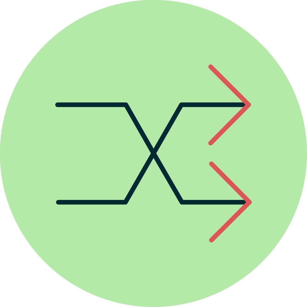 Shuffle Vector Icon