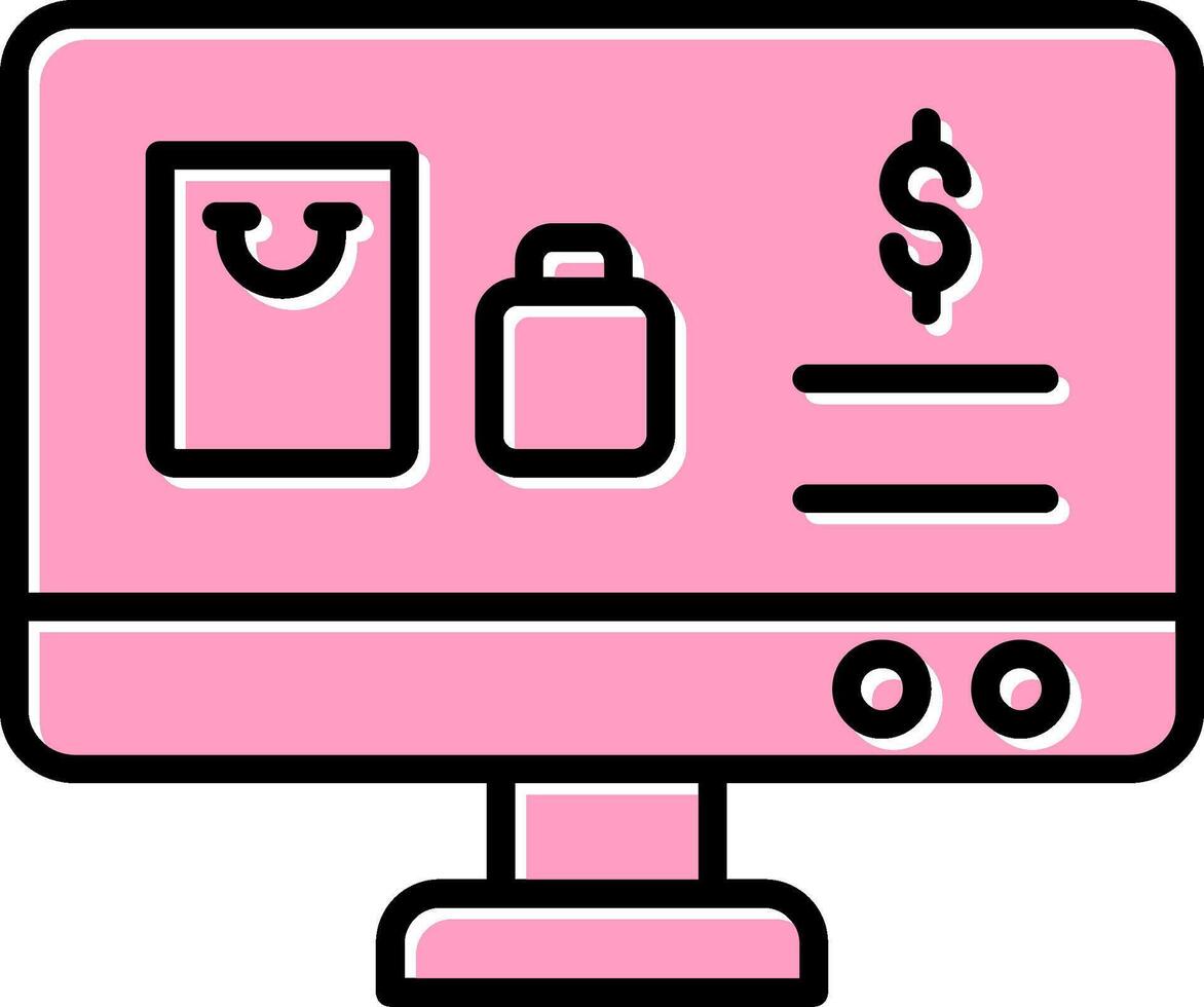 Online Shopping Vector Icon