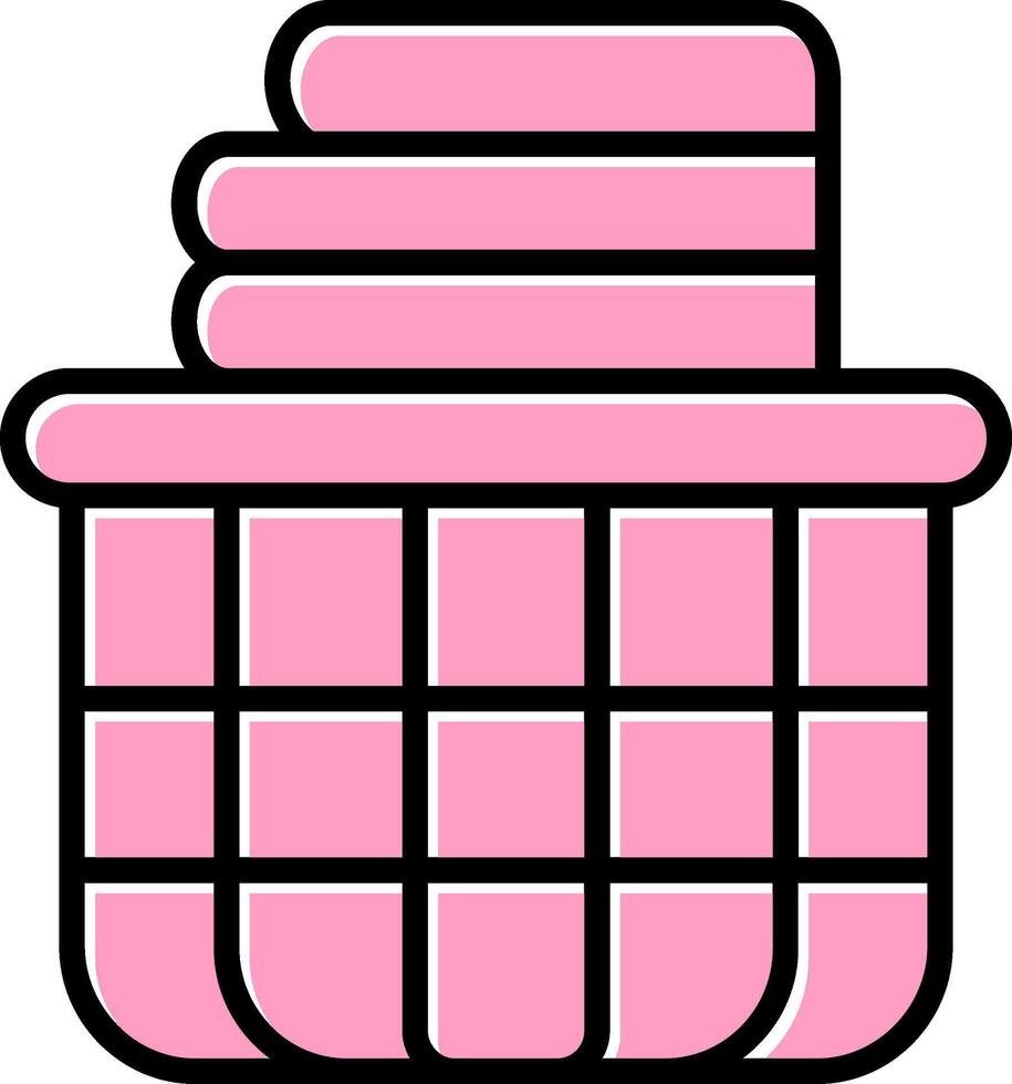 Laundry Basket Vector Icon