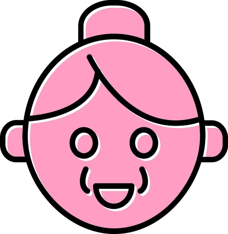 abuela vector icono