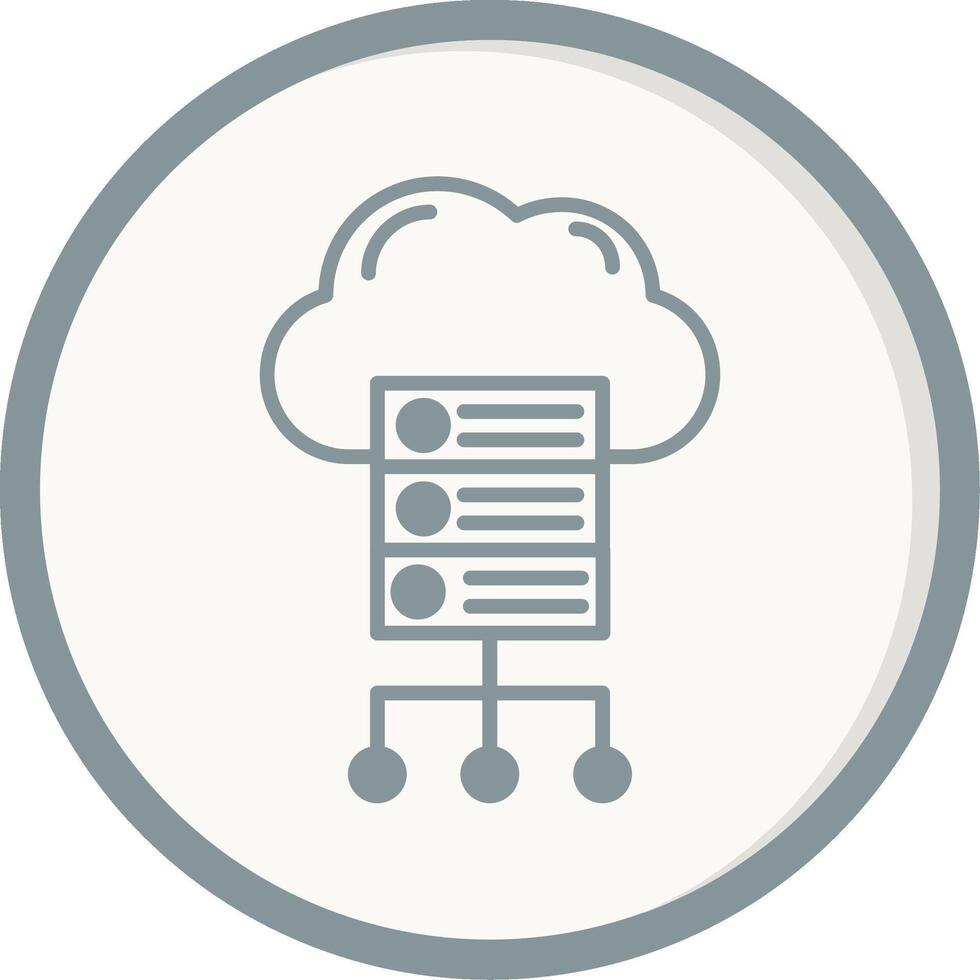 Cloud Server Vector Icon