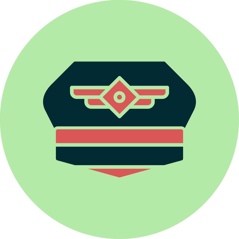 Pilot Hat Vector Icon