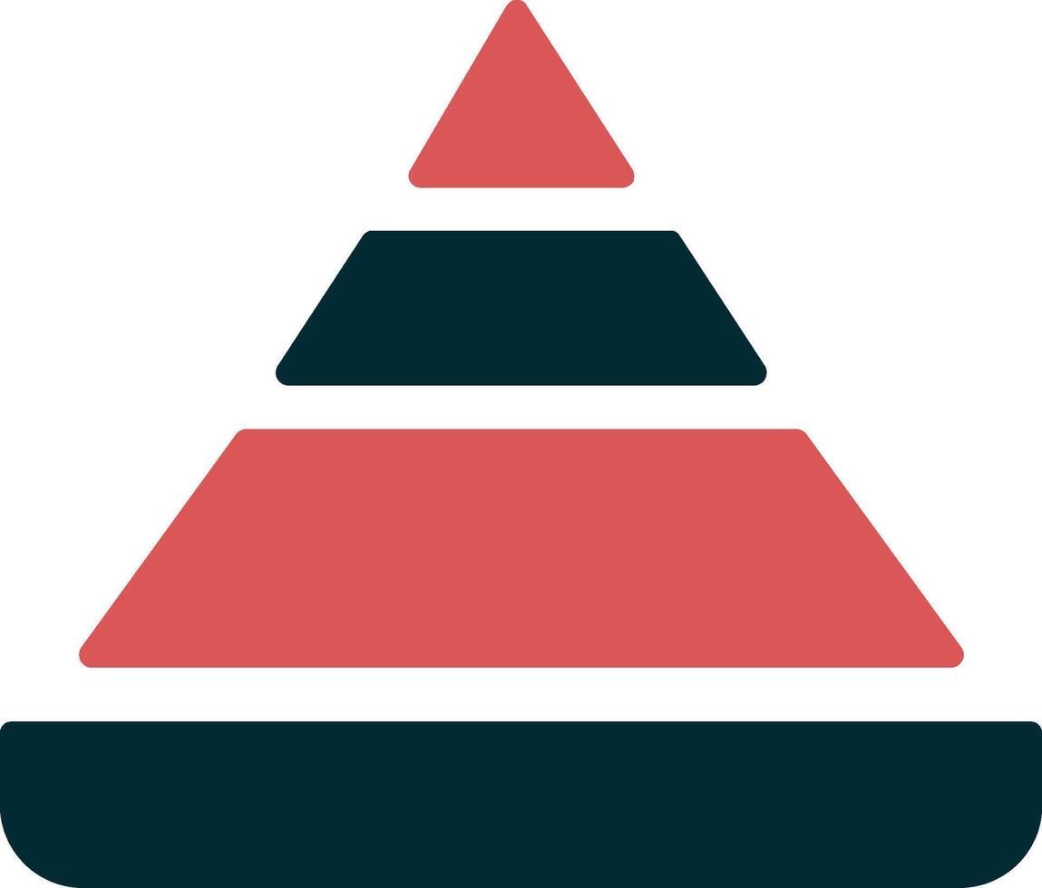 Pyramid Chart Vector Icon