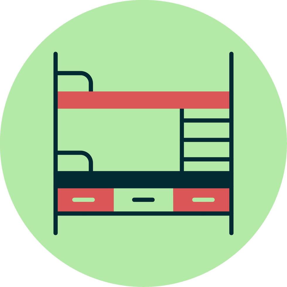 Bunk Bed Vector Icon