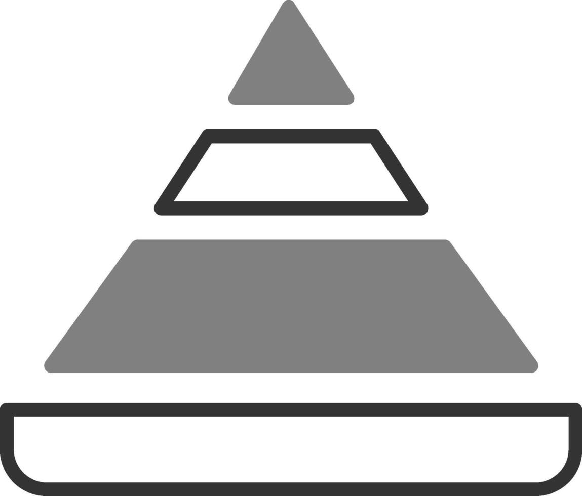 Pyramid Chart Vector Icon