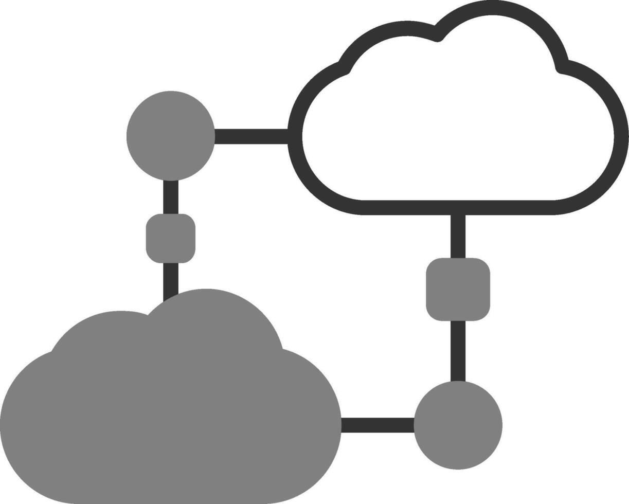 icono de vector de nube