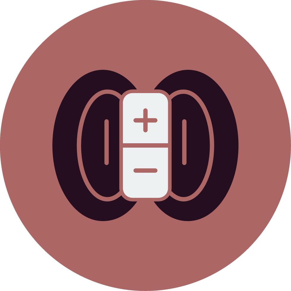 Magnetic Field Vector Icon