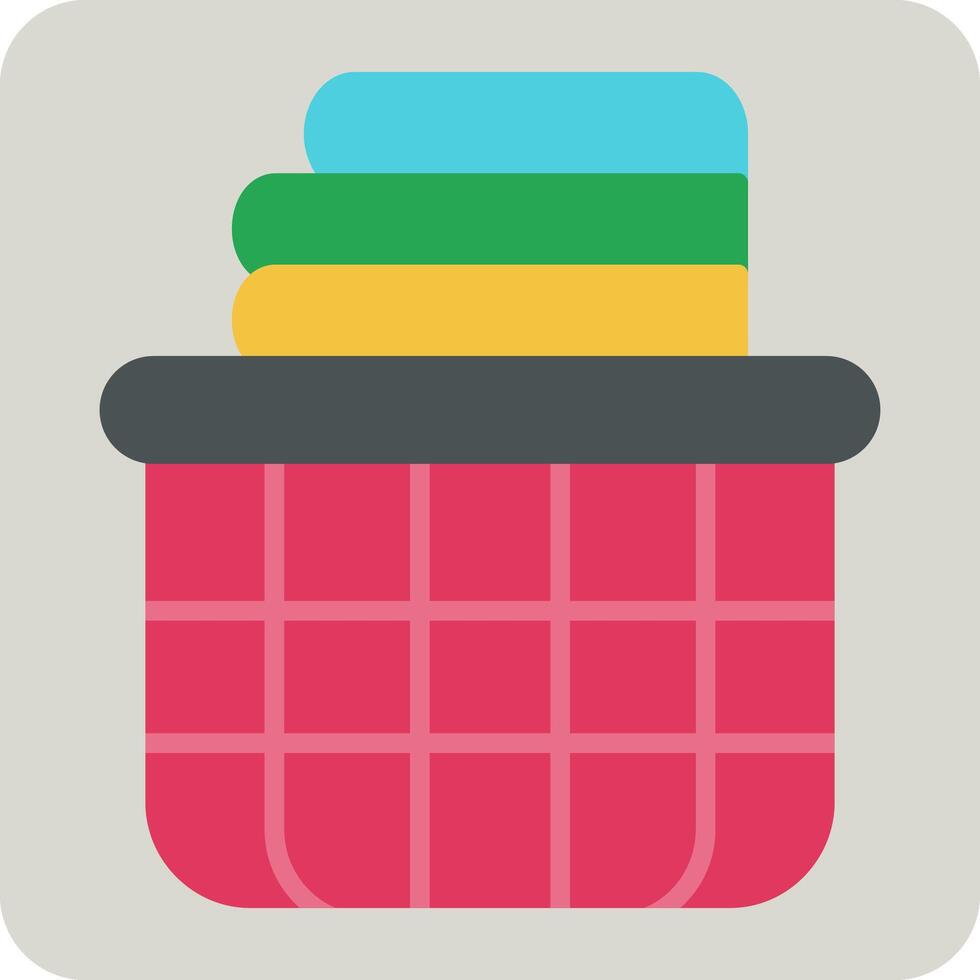 Laundry Basket Vector Icon
