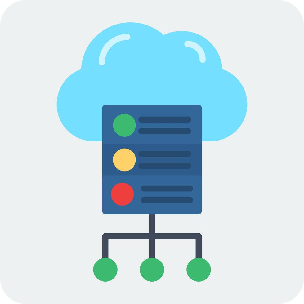 Cloud Server Vector Icon