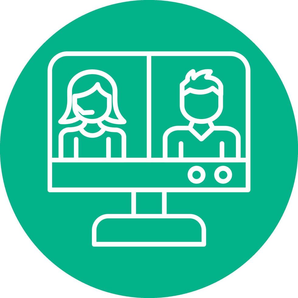 Video Conference Vector Icon