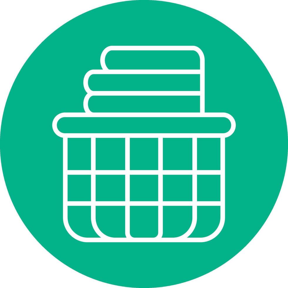 Laundry Basket Vector Icon