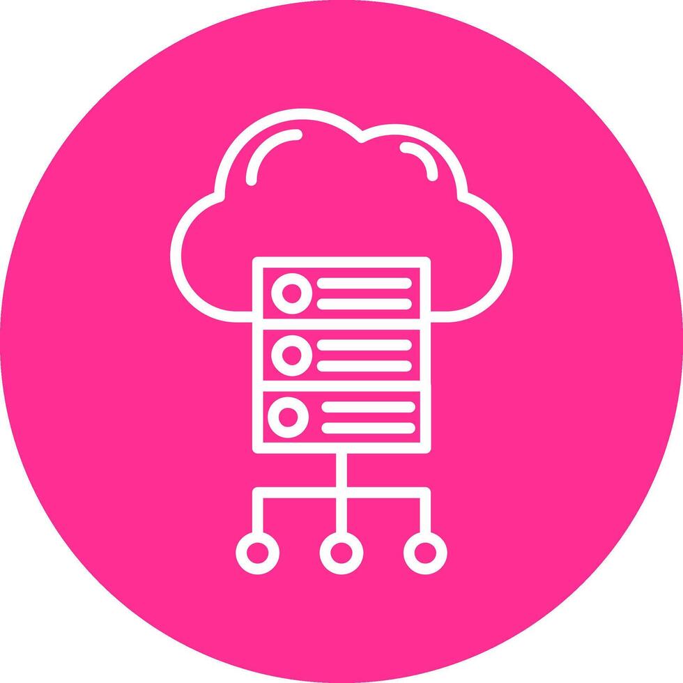 Cloud Server Vector Icon