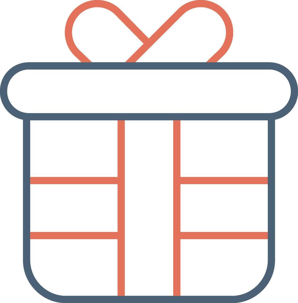 icono de vector de caja de regalo