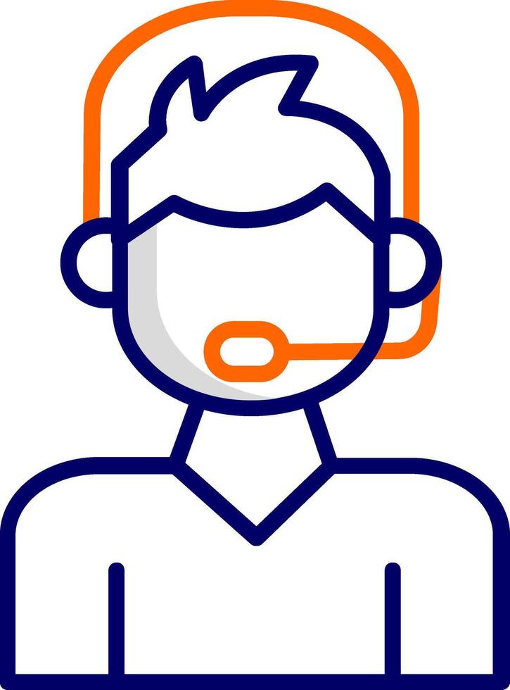 Call Center Agent Vector Icon