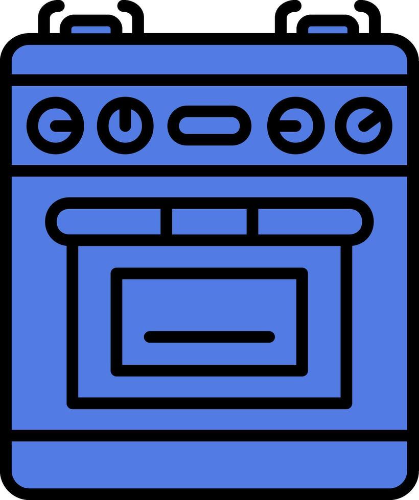 icono de vector de estufa de gas