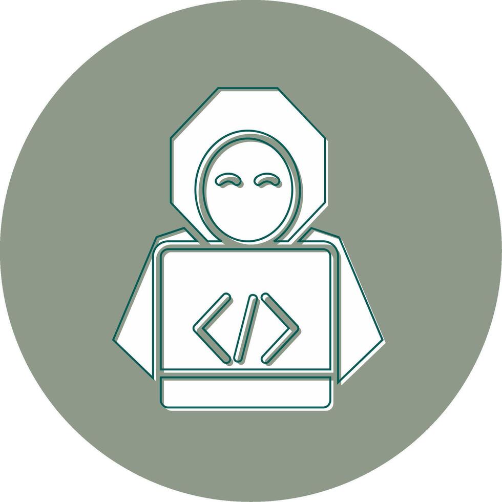 icono de vector de hacker