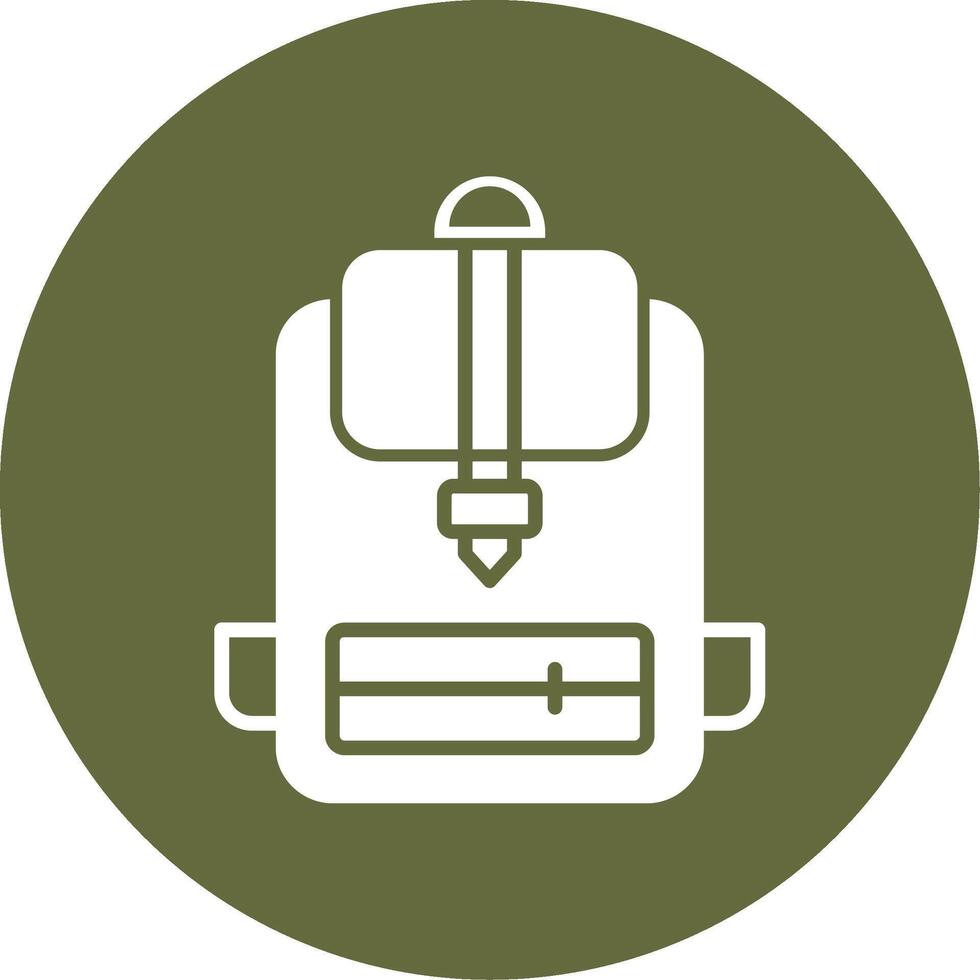 icono de vector de mochila