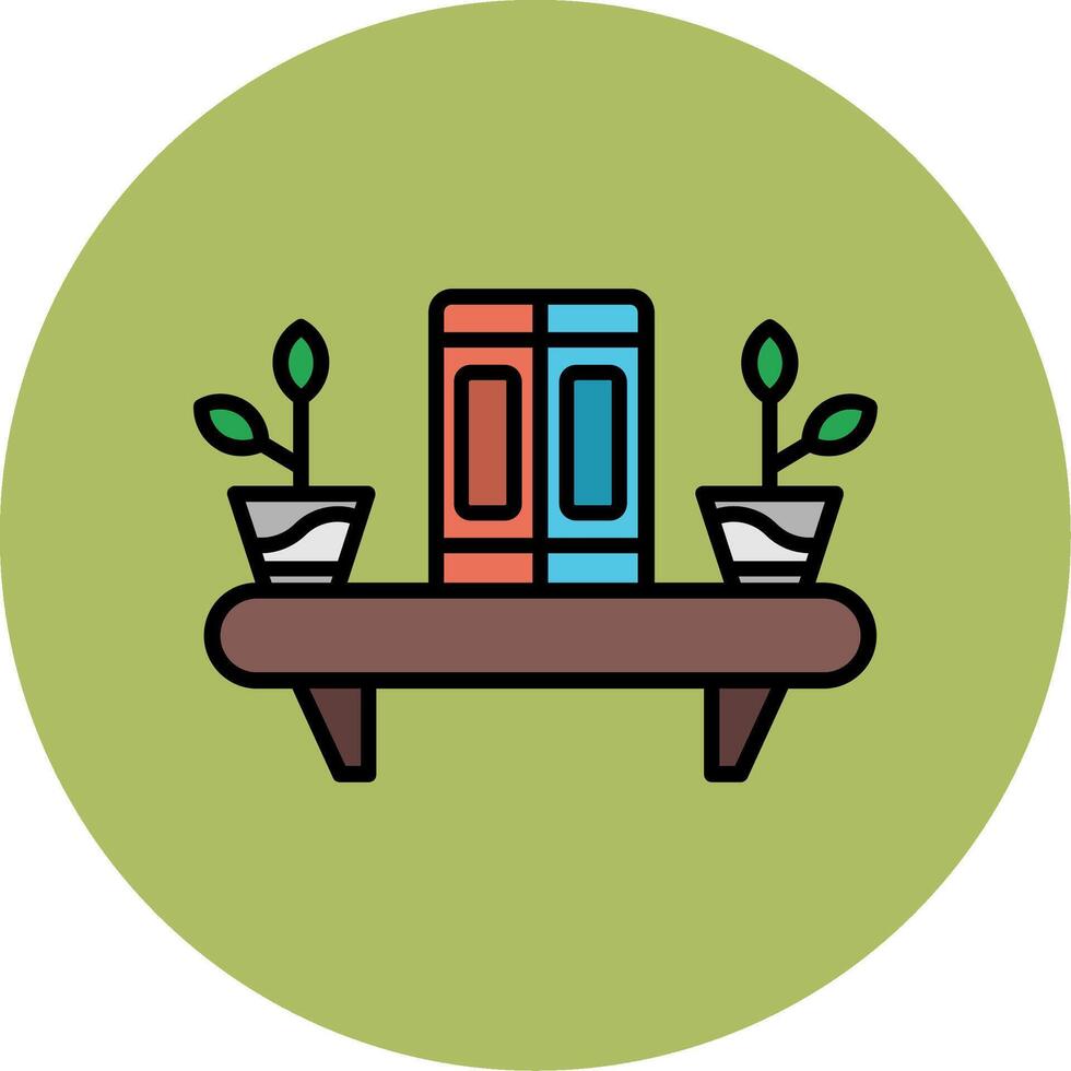 Bookshelf Vector Icon