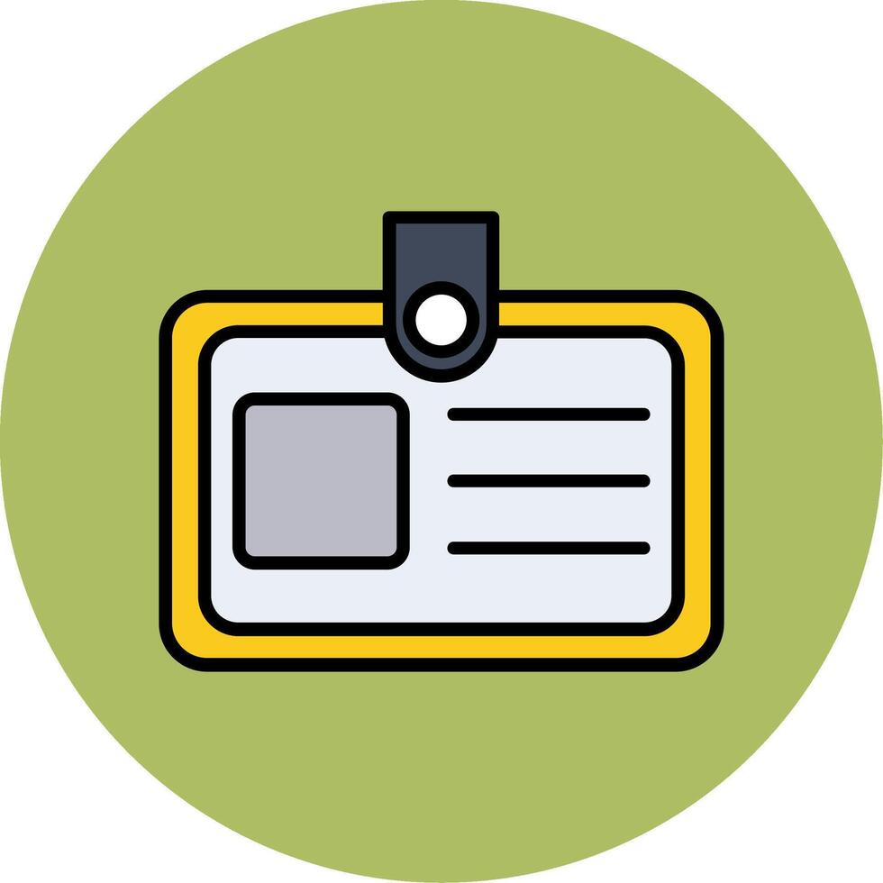 Identification Card Vector Icon