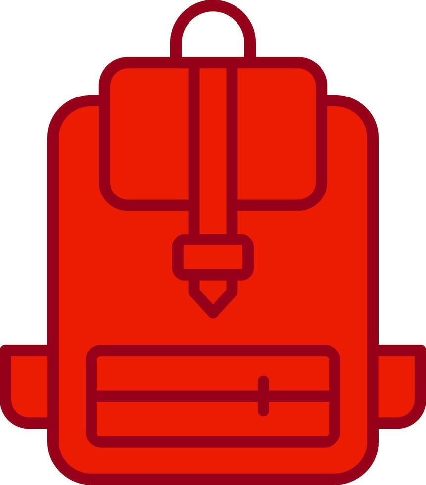 icono de vector de mochila