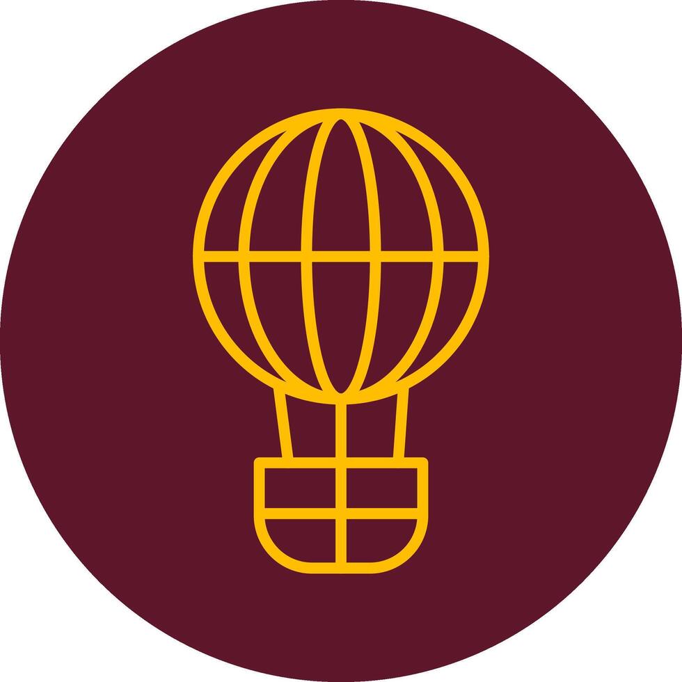 Hot Air Balloon Vector Icon