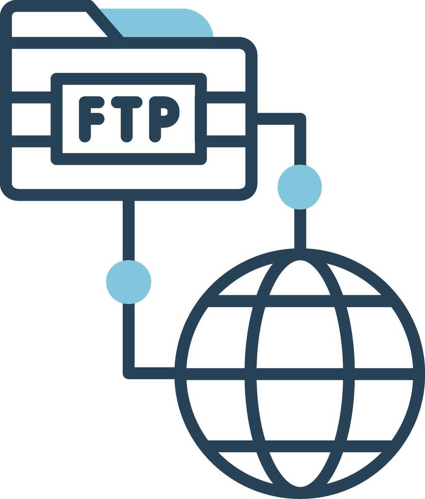 icono de vector ftp