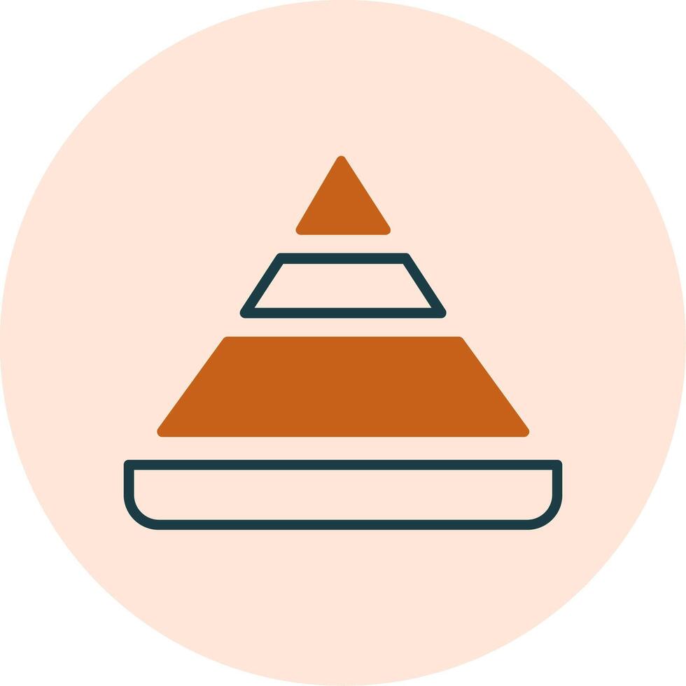 Pyramid Chart Vector Icon