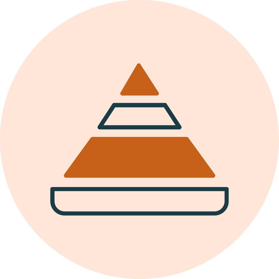 Pyramid Chart Vector Icon