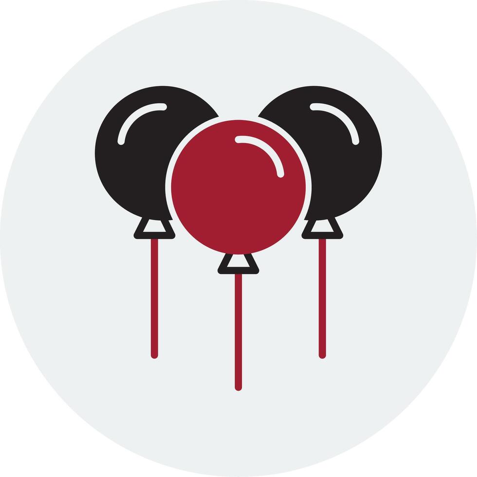 icono de vector de globos