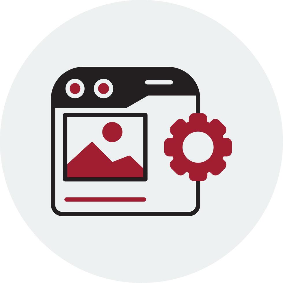 Content Management Vector Icon