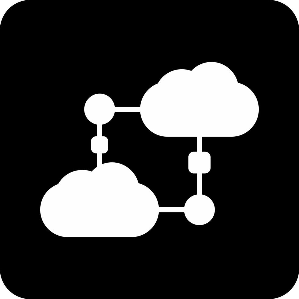 icono de vector de nube