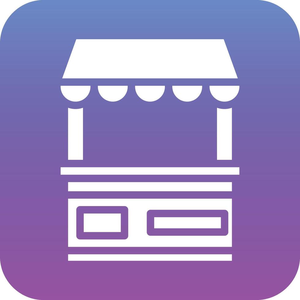 Food Stand Vector Icon