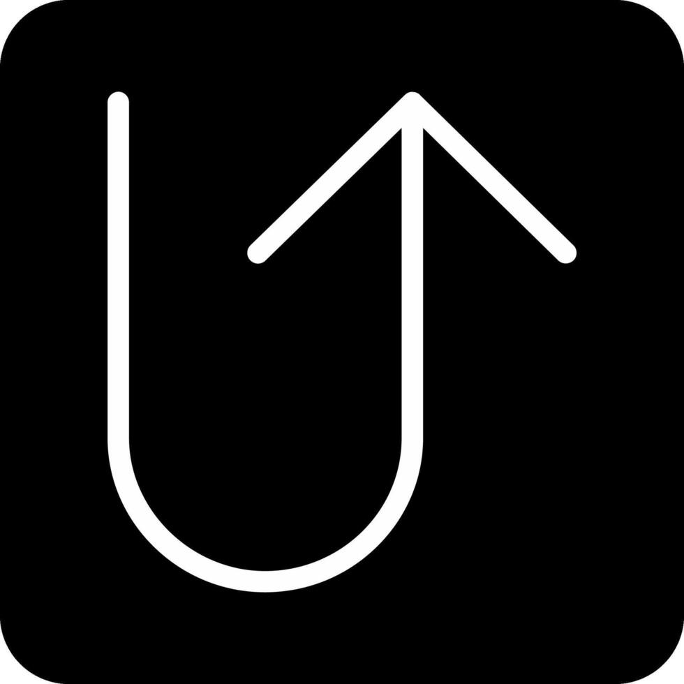 U Turn Vector Icon