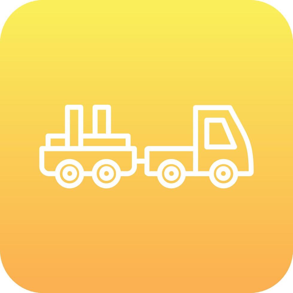 Baggage Truck Vector Icon