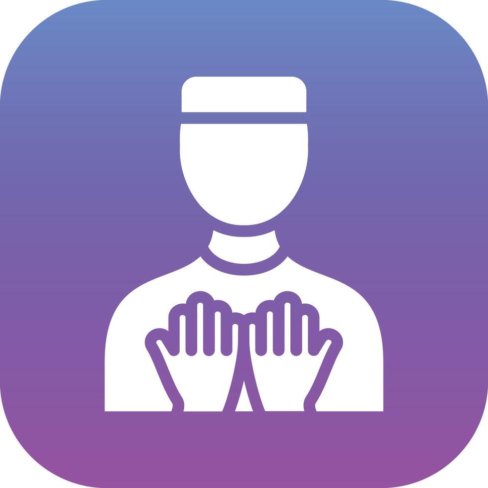 Muslim Praying Vector Icon