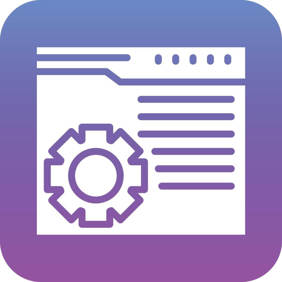 Web Maintenance Vector Icon