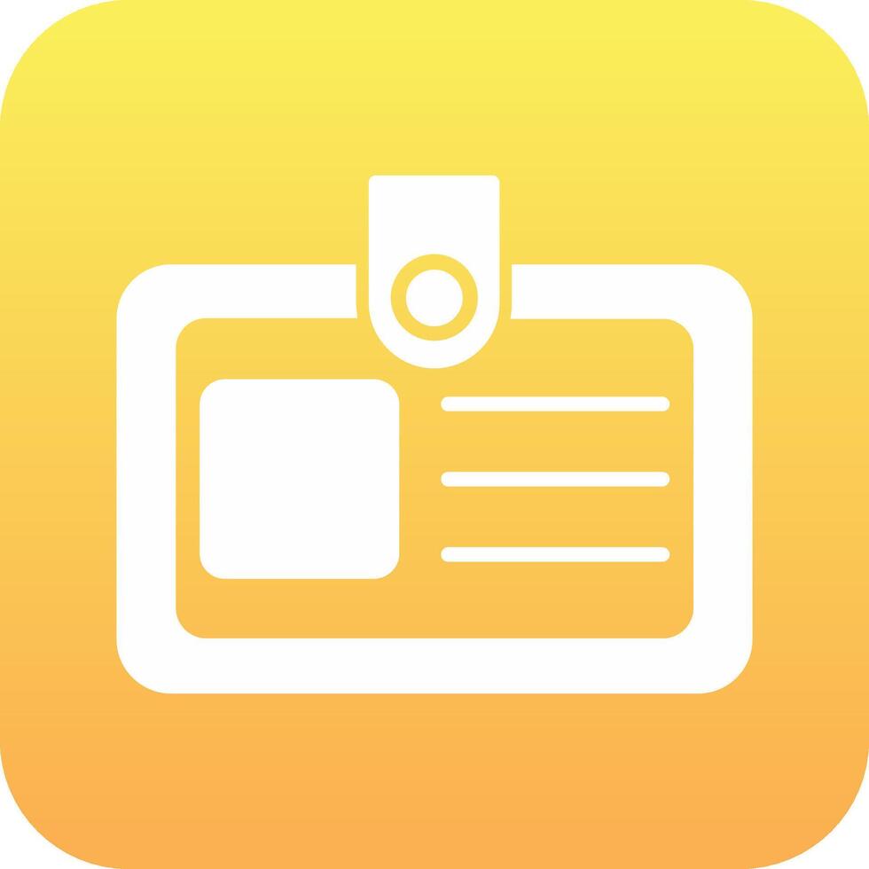 Identification Card Vector Icon