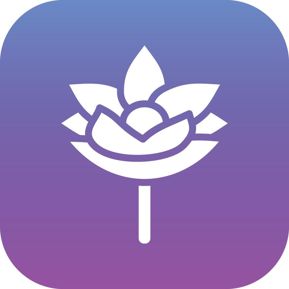 Lotus Flower Vector Icon