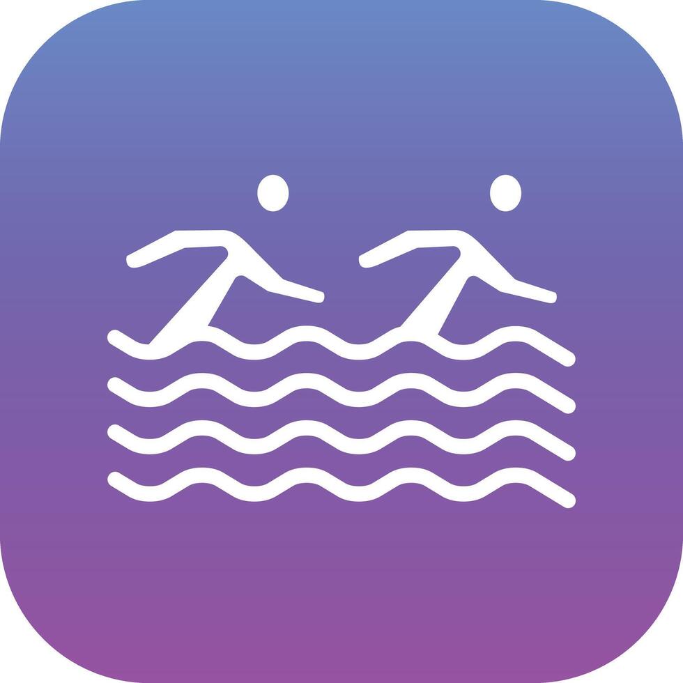 Synchronised Swimming Vector Icon