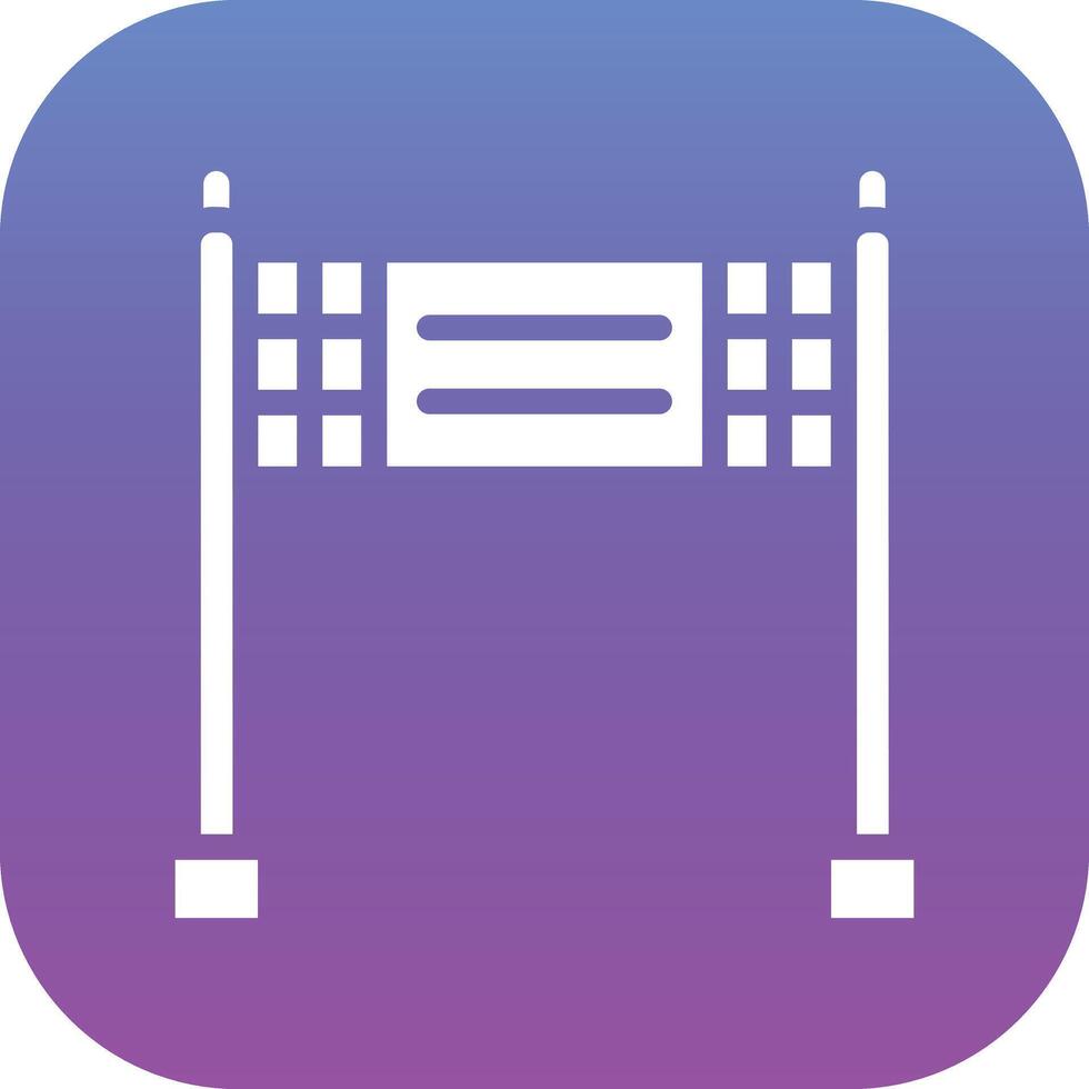 Finish Line Vector Icon