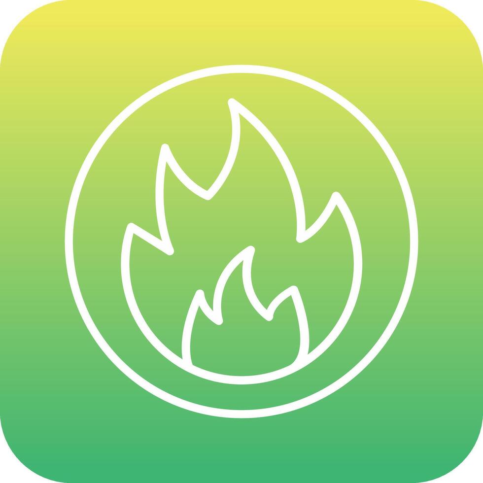 Flammable Vector Icon