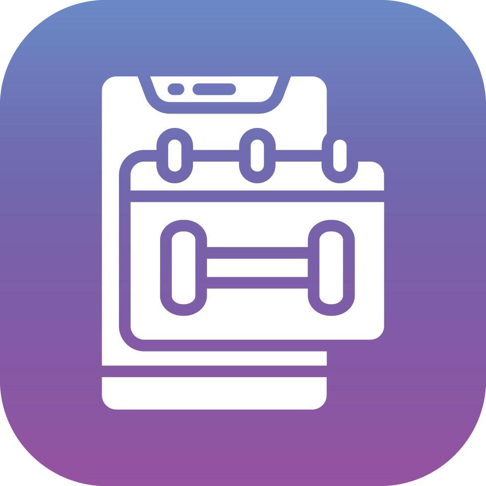 Workout Schedule Vector Icon