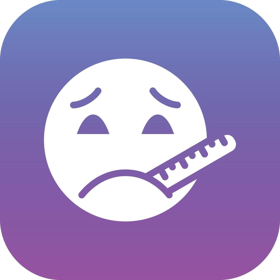 Face with Thermometer Vector Icon