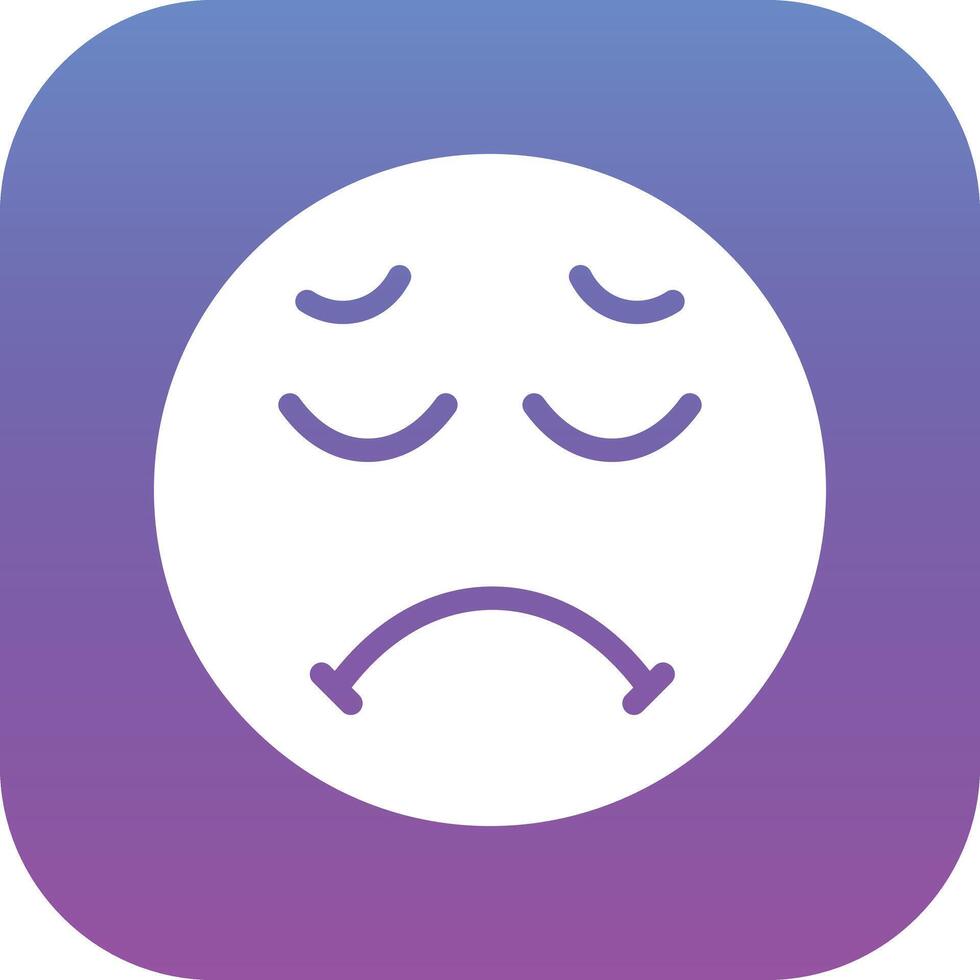 Pensive Face Vector Icon